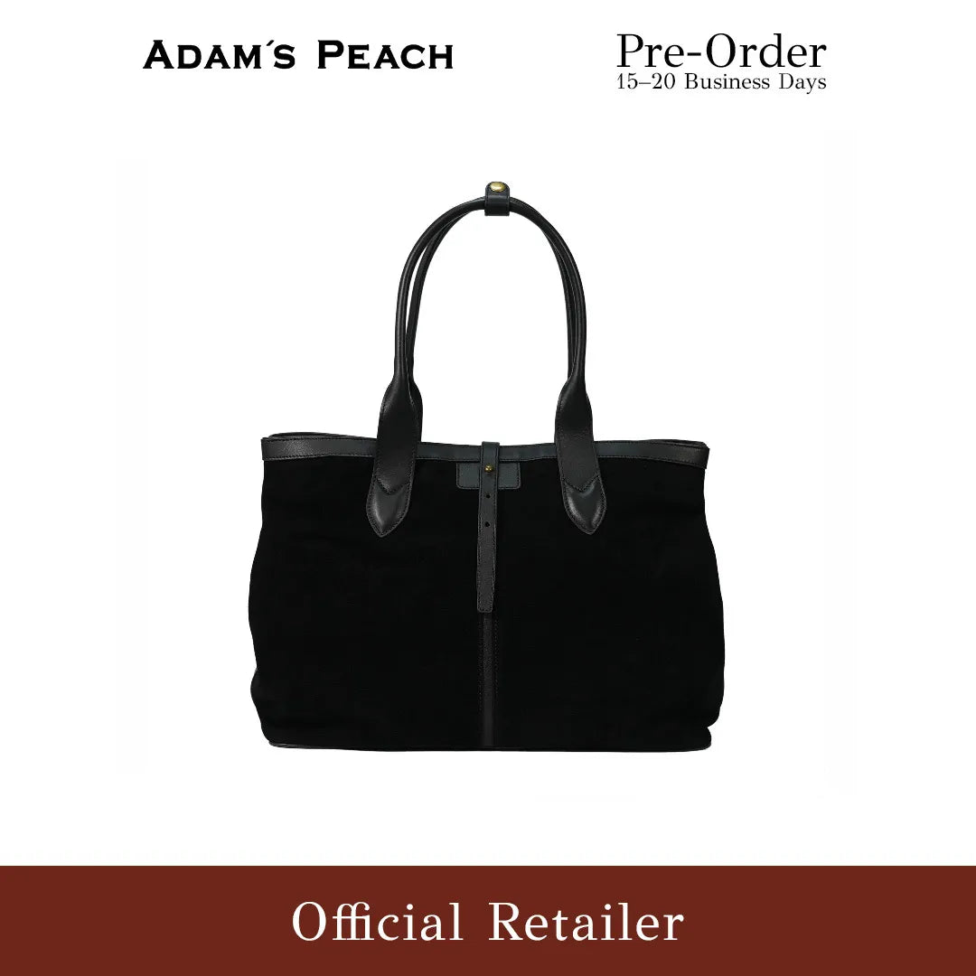 (Pre-Order) ADAM PEACH AP050 Black Suede Tote Bag