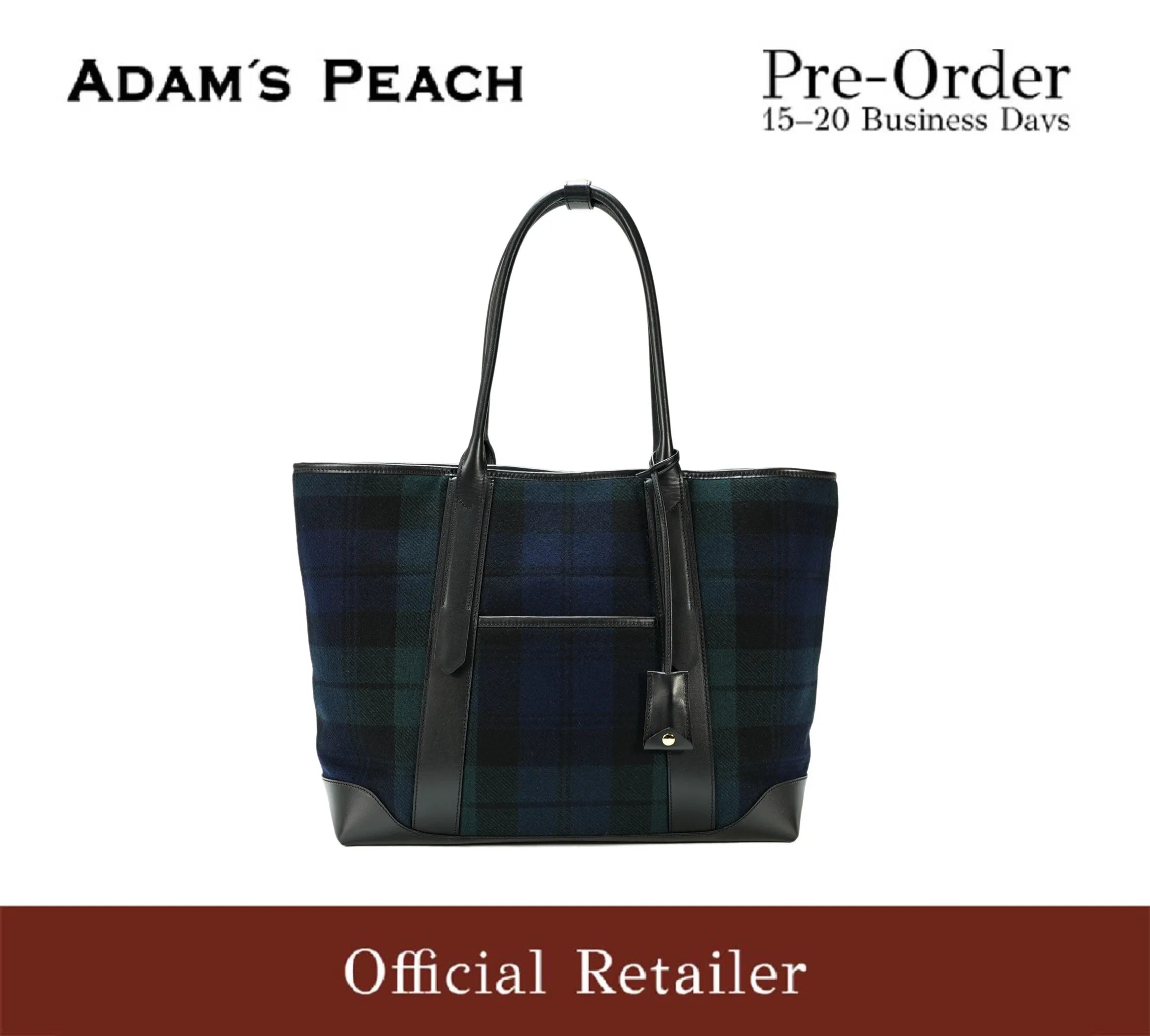 (Pre-Order) ADAM PEACH AP055 Lovat Tweed Totebag