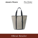 (Pre-Order) ADAM PEACH AP059 Urban Travel Canvas Leather Tote Bag