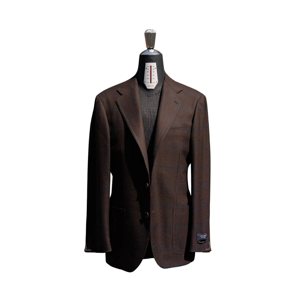 Refinement RMJ-01 made by Ring Jacket Dark Brown Windowpane