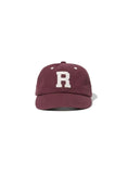 Renacts Initial R Ball Cap Burgundy