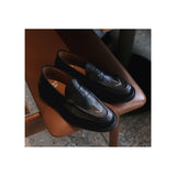Sanders 3014bc Broad Arrow Penny Loafer Black