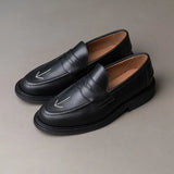 Sanders Broad Arrow Penny Loafer Black