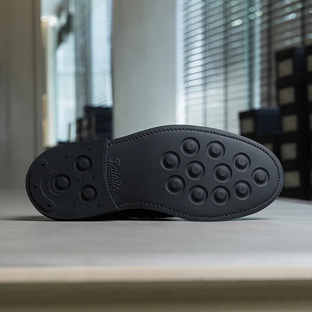 Sanders Broad Arrow Penny Loafer Black