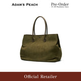 (Pre-Order) ADAM PEACH Khaki Suede Tote Bag