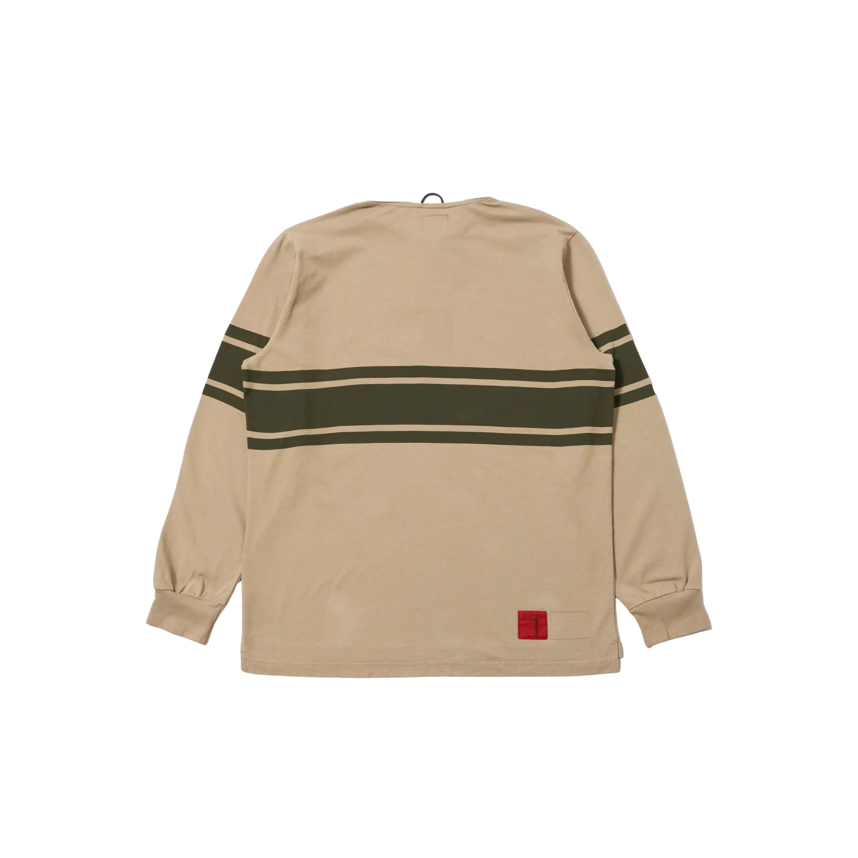 Universal Works Topologie x Universal Works MW Organic Cotton Rugby Shirt Sand/Olive