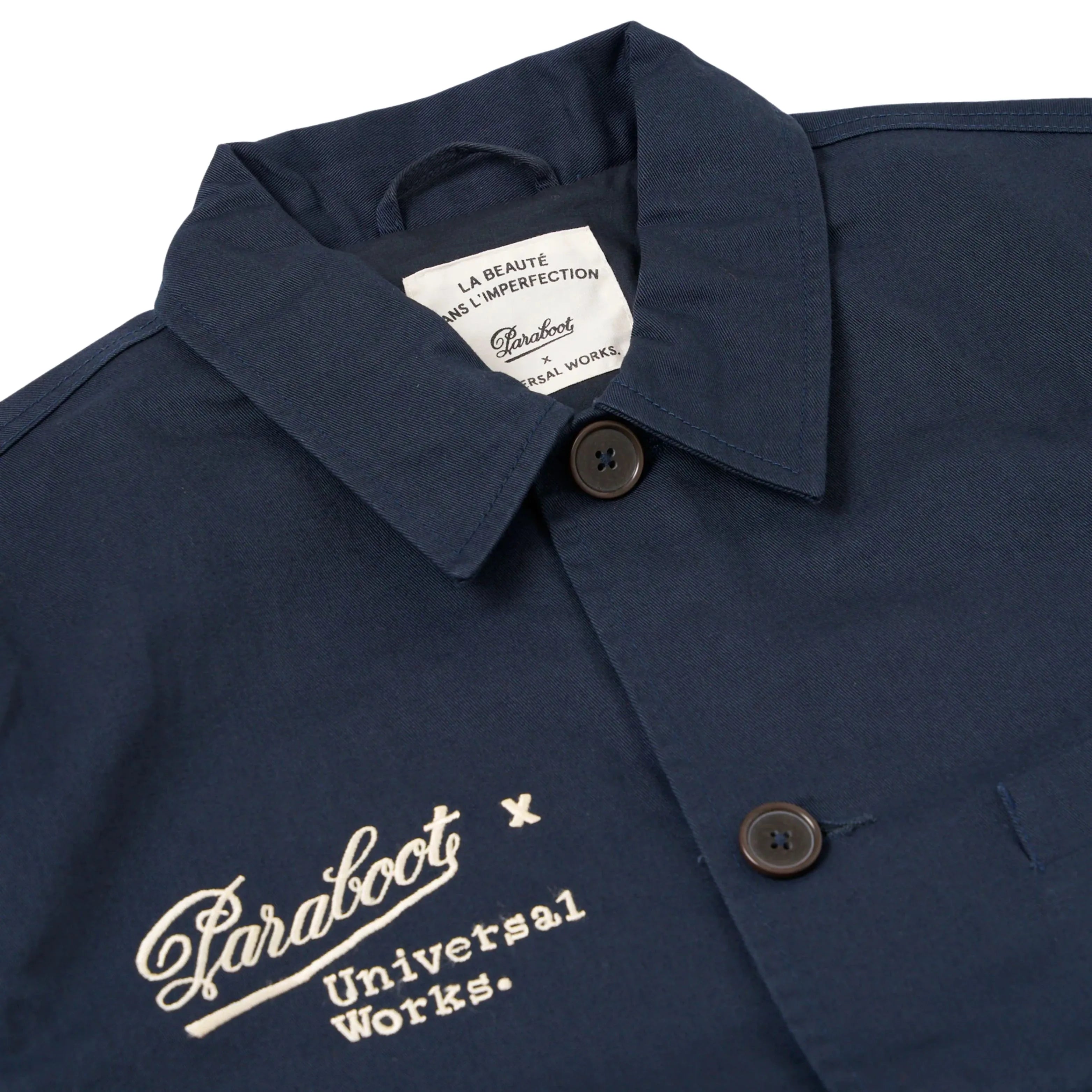 Universal Works Paraboot x Universal Works Twill Warmus Jacket Navy