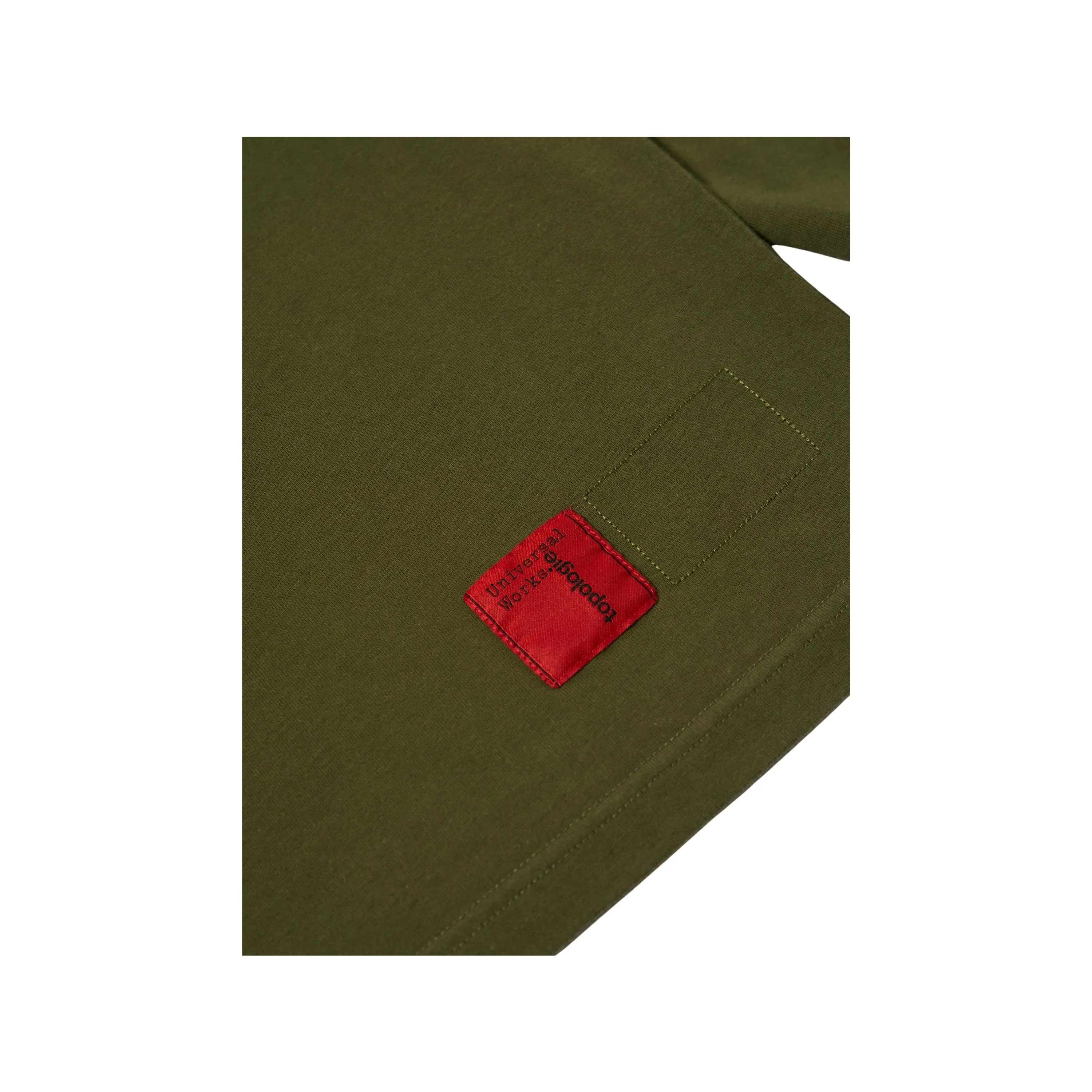 Universal Works Topologie x Universal Works MW Organic Cotton Rugby Shirt Olive/Brown