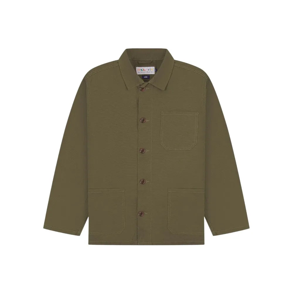 Uskees 3001 Buttoned Overshirt - Dark Taupe