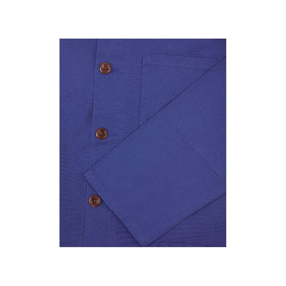 Uskees 3001 Buttoned Overshirt - Ultra Blue