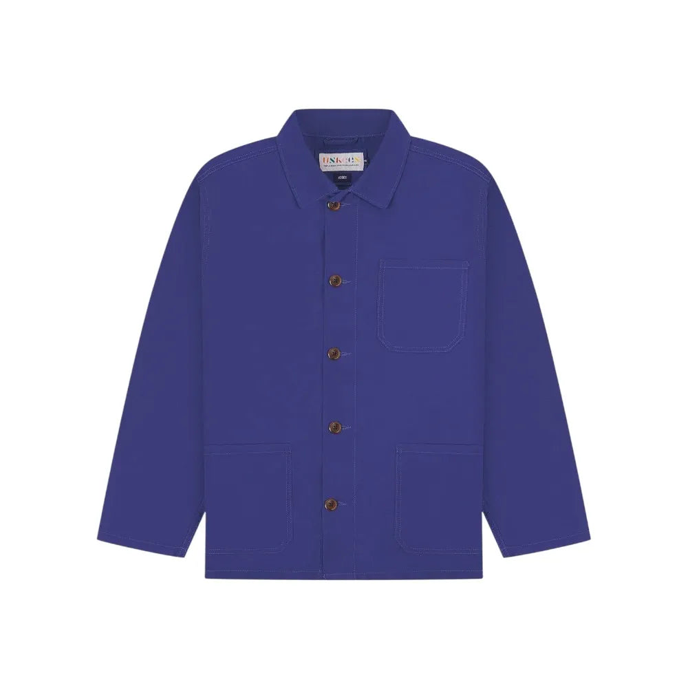 Uskees 3001 Buttoned Overshirt - Ultra Blue