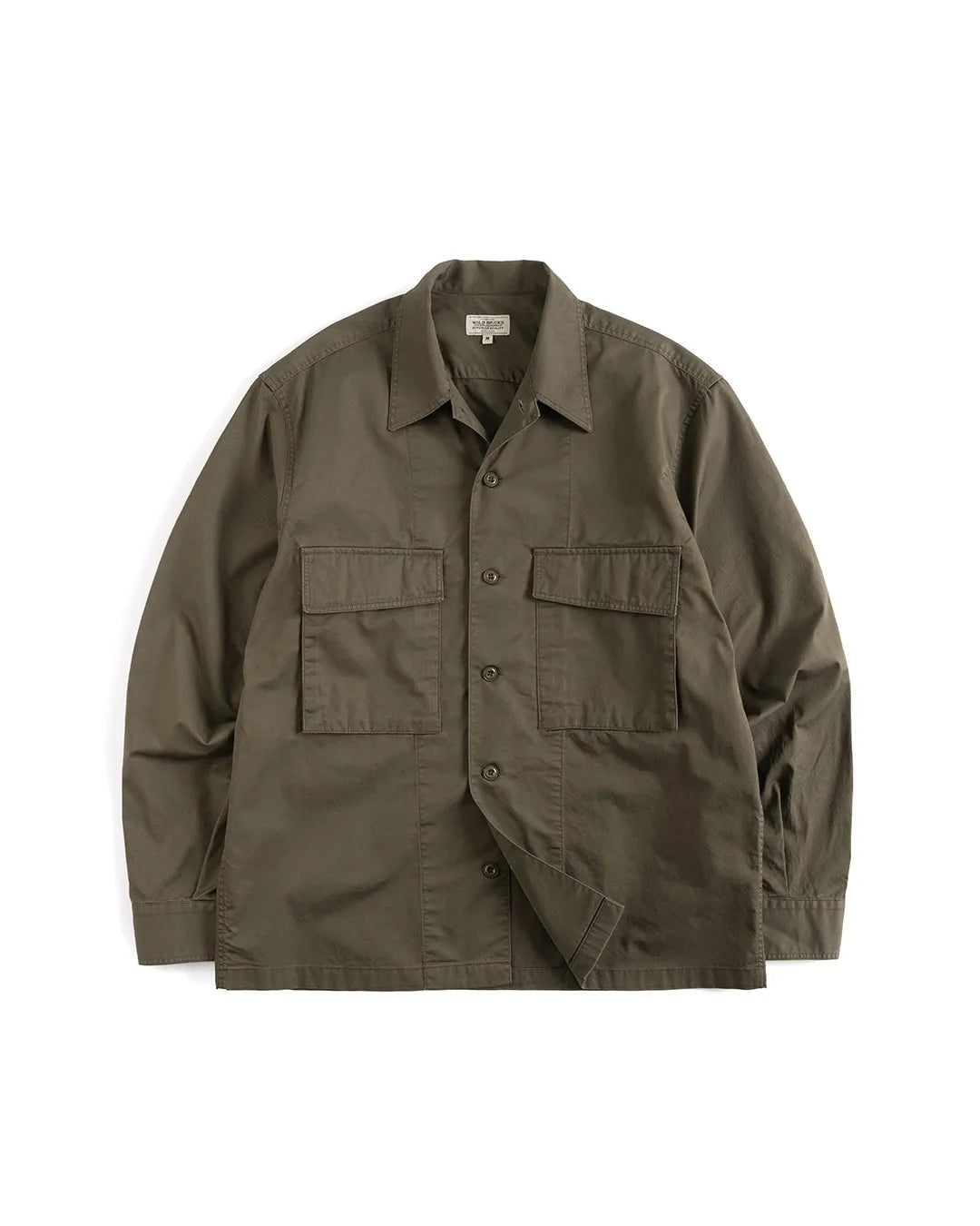 Wild Bricks Military Shirt Jacket Olive