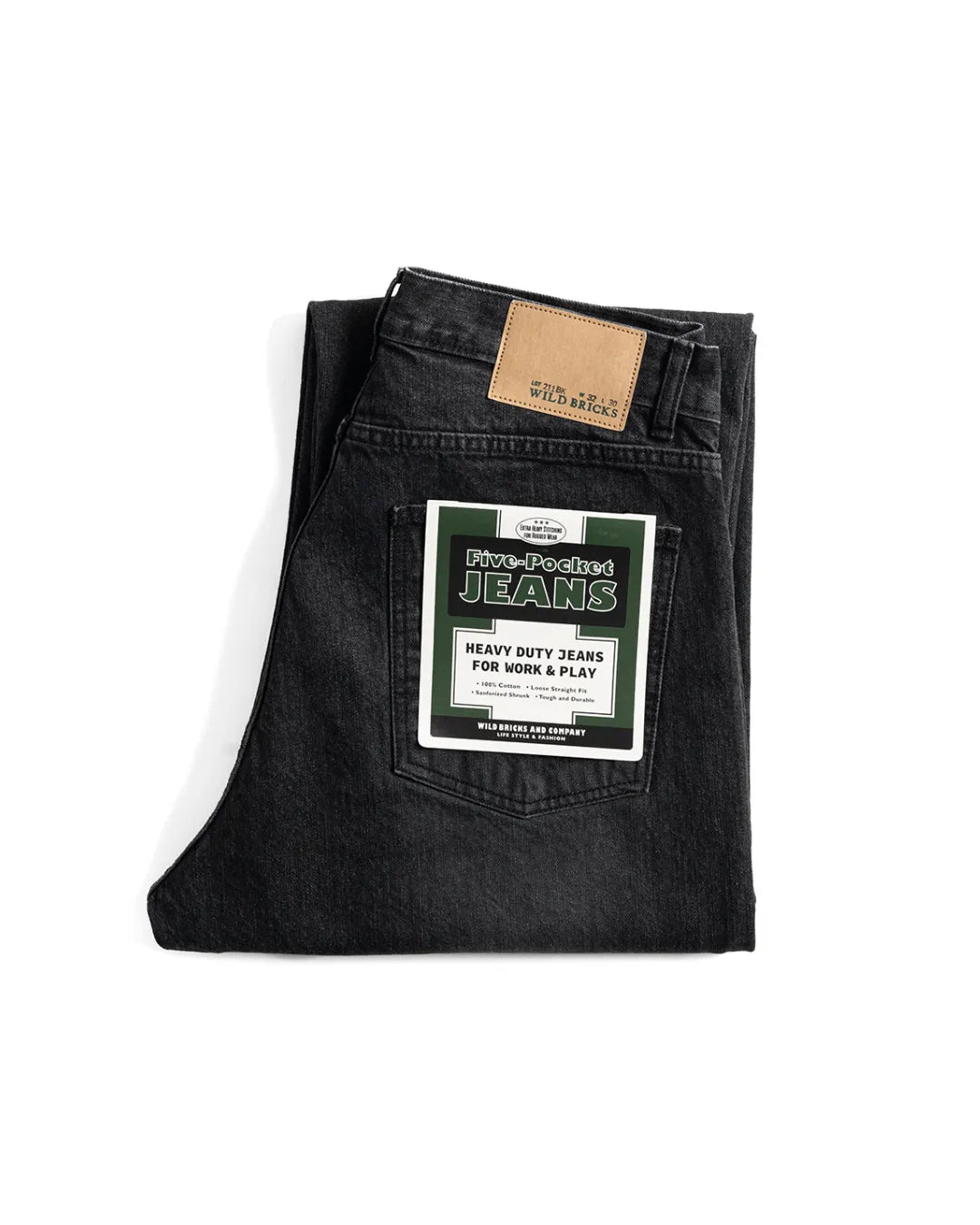 Wild Bricks Five Pocket Jeans Black