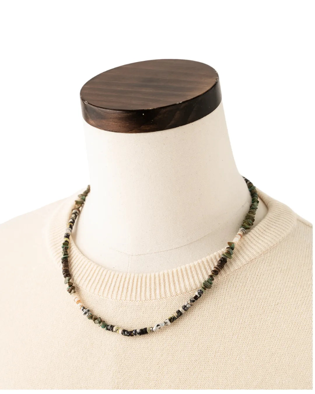 Wild Bricks W23 Ethnic Necklace Moss Green