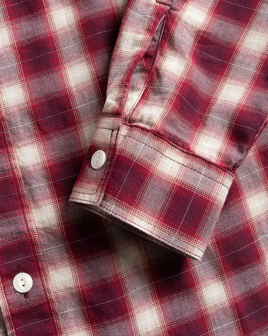 Wild Bricks W23 Ombre Plaid Work Shirt Red