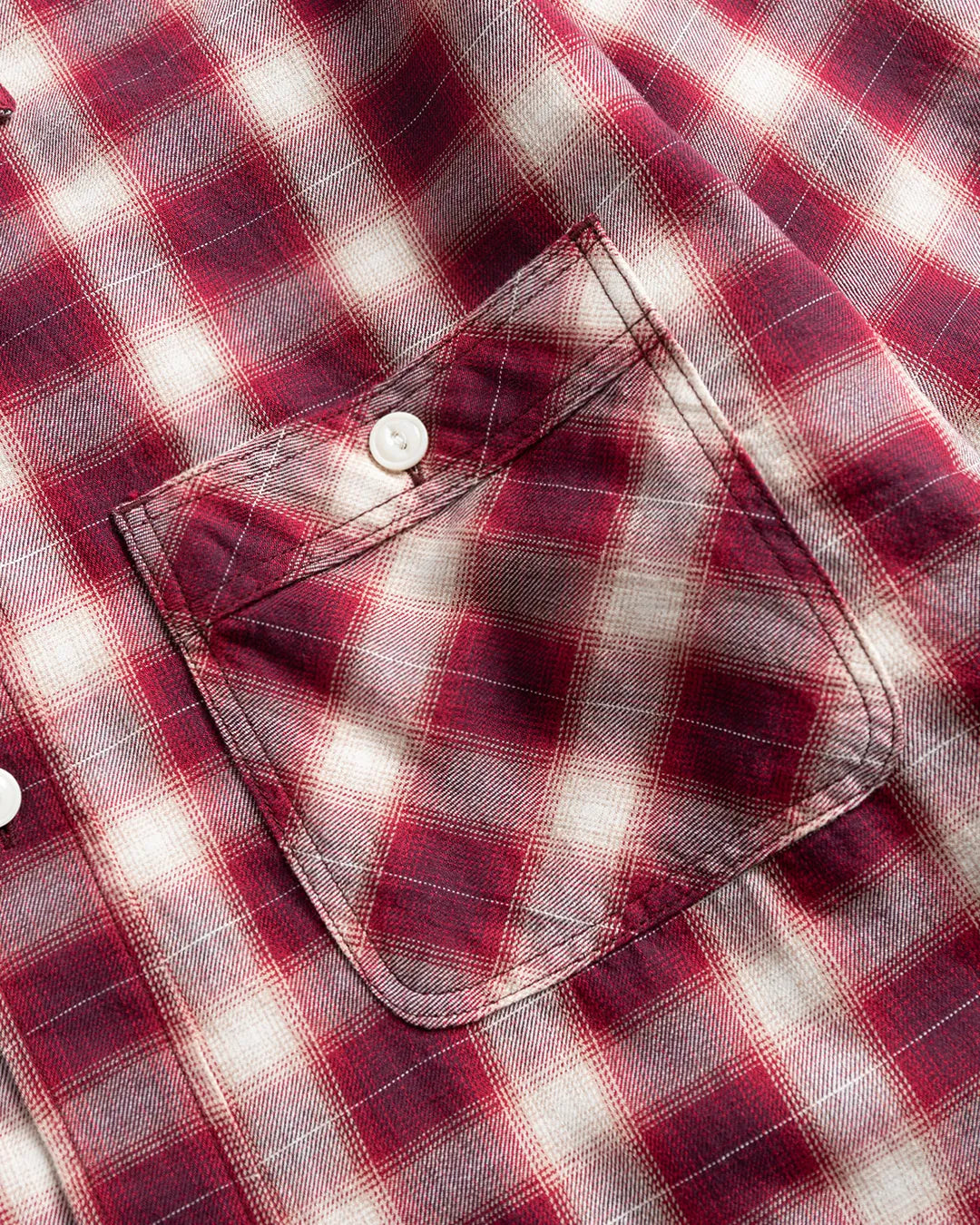 Wild Bricks W23 Ombre Plaid Work Shirt Red