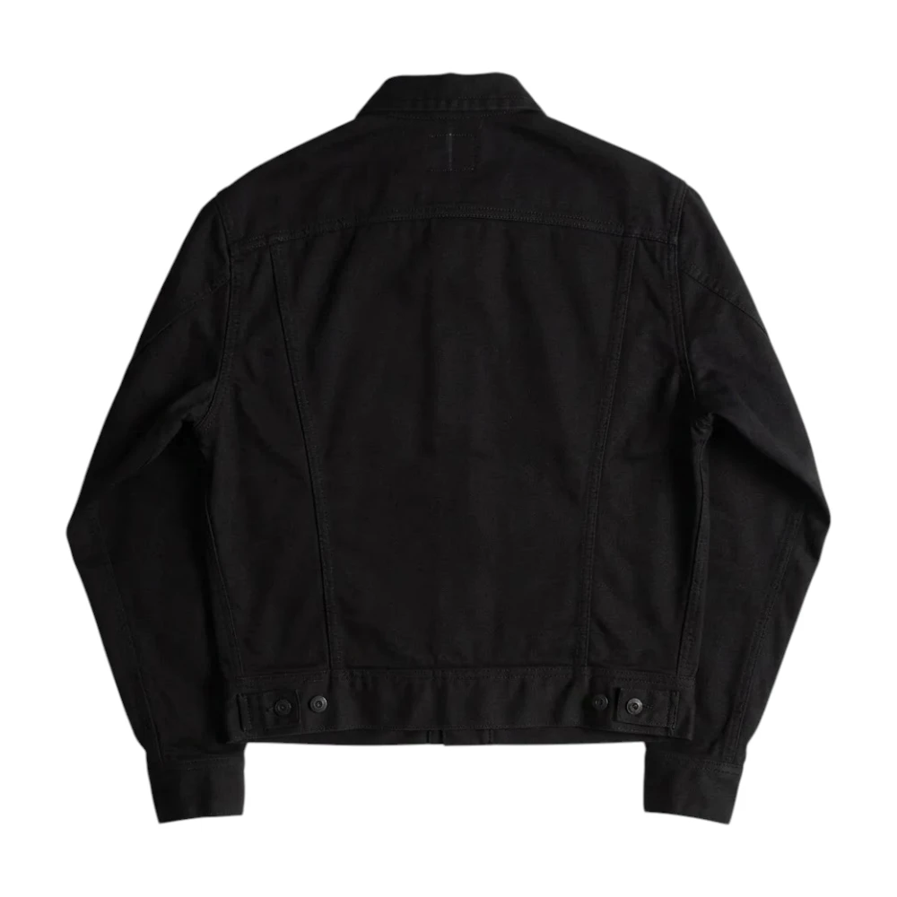 allevol easterner jacket black collar detail