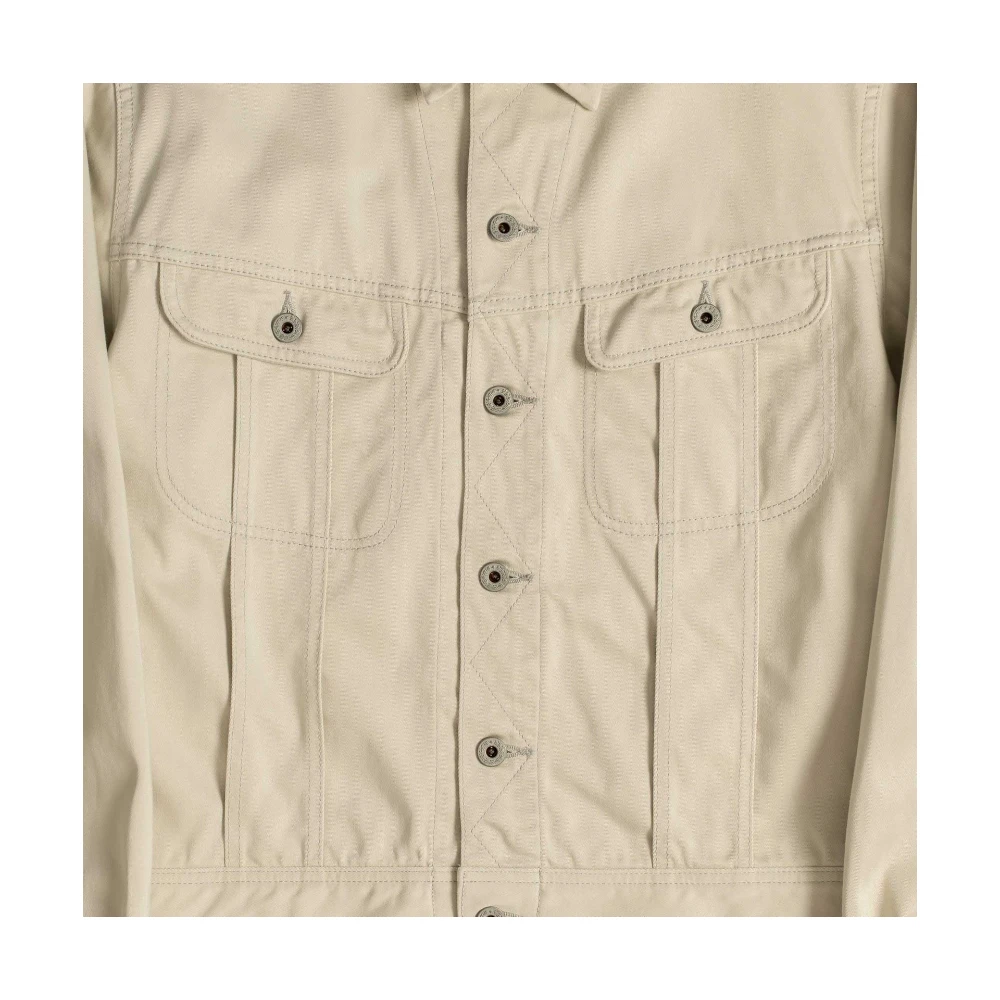 allevol easterner jacket ecru collar detail
