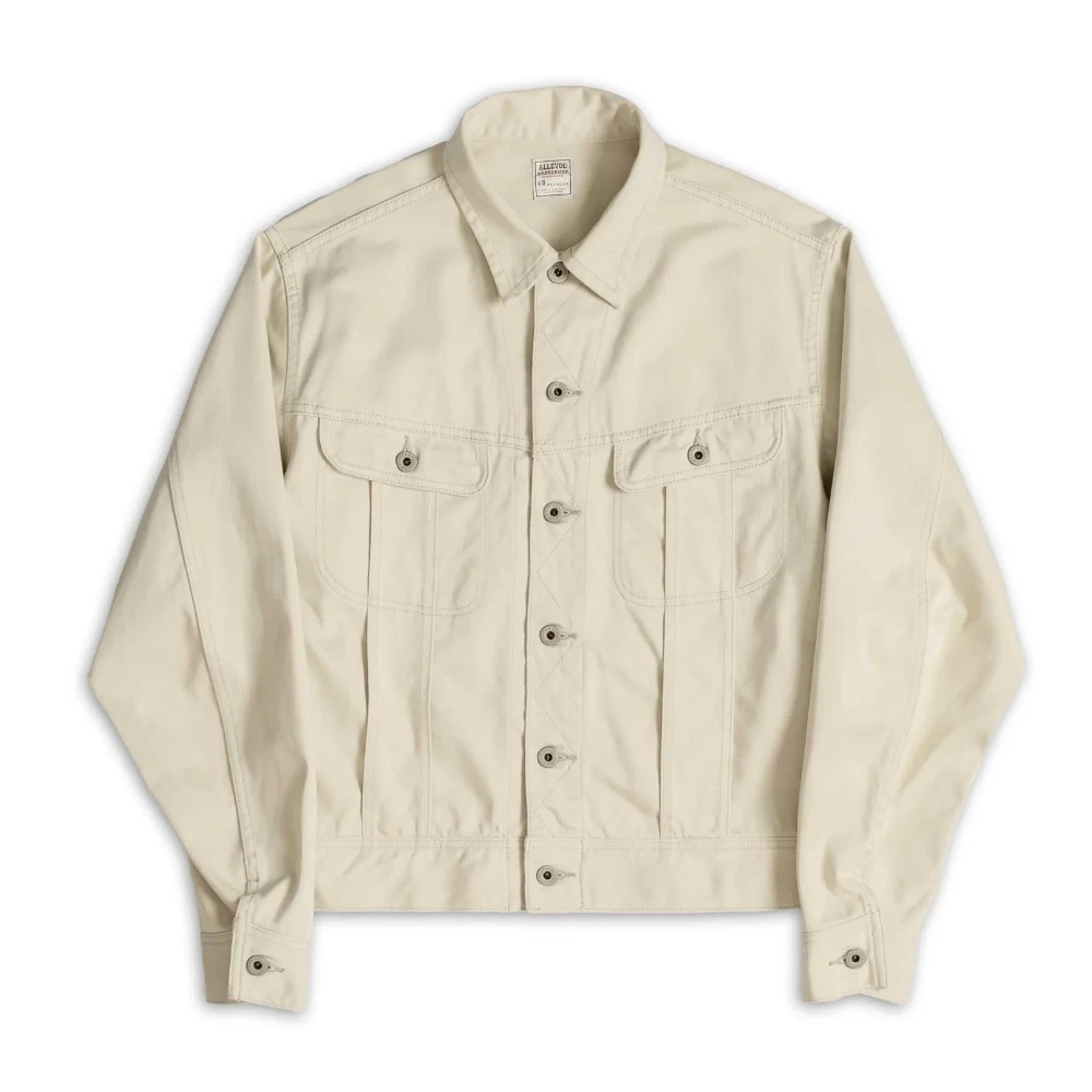 allevol easterner jacket ecru front full view