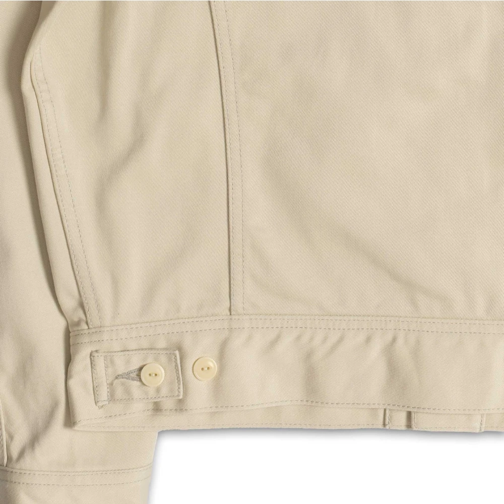 allevol easterner jacket ecru front pocket detail