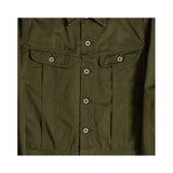 allevol easterner jacket olive collar detail