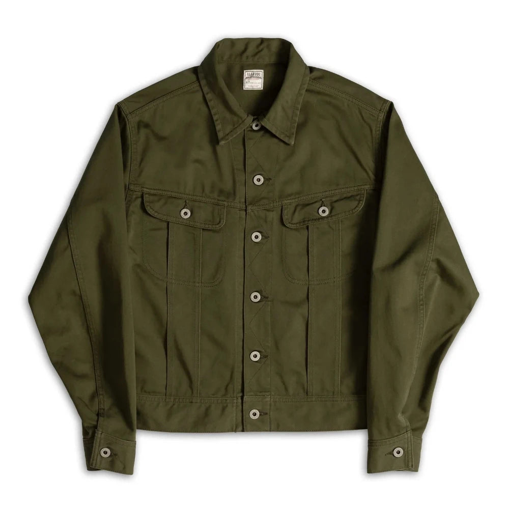allevol easterner jacket olive front full view