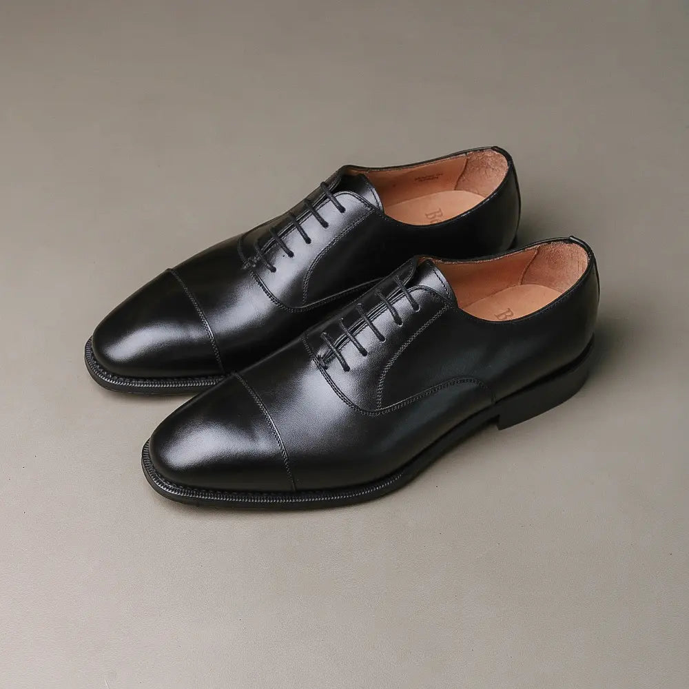 Berwick Cap Toe Oxford – Black