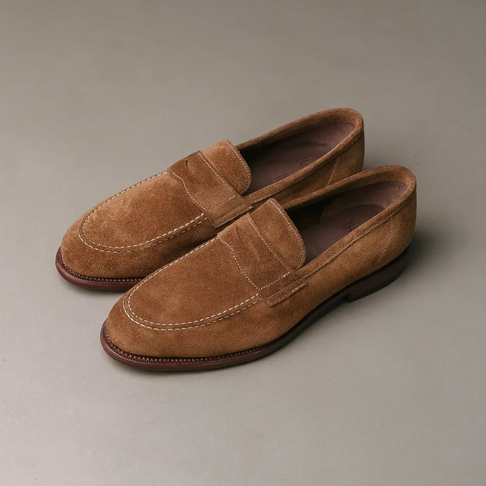 Berwick Penny Loafers Suede – Snuff