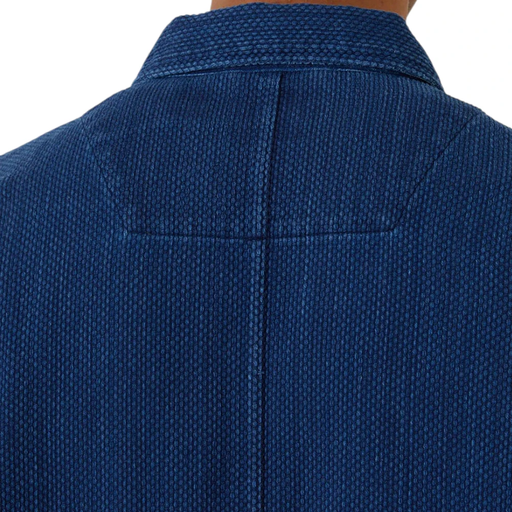 Blue Blue Japan Kasezo Mesashiko Fatigue Shirt Back View