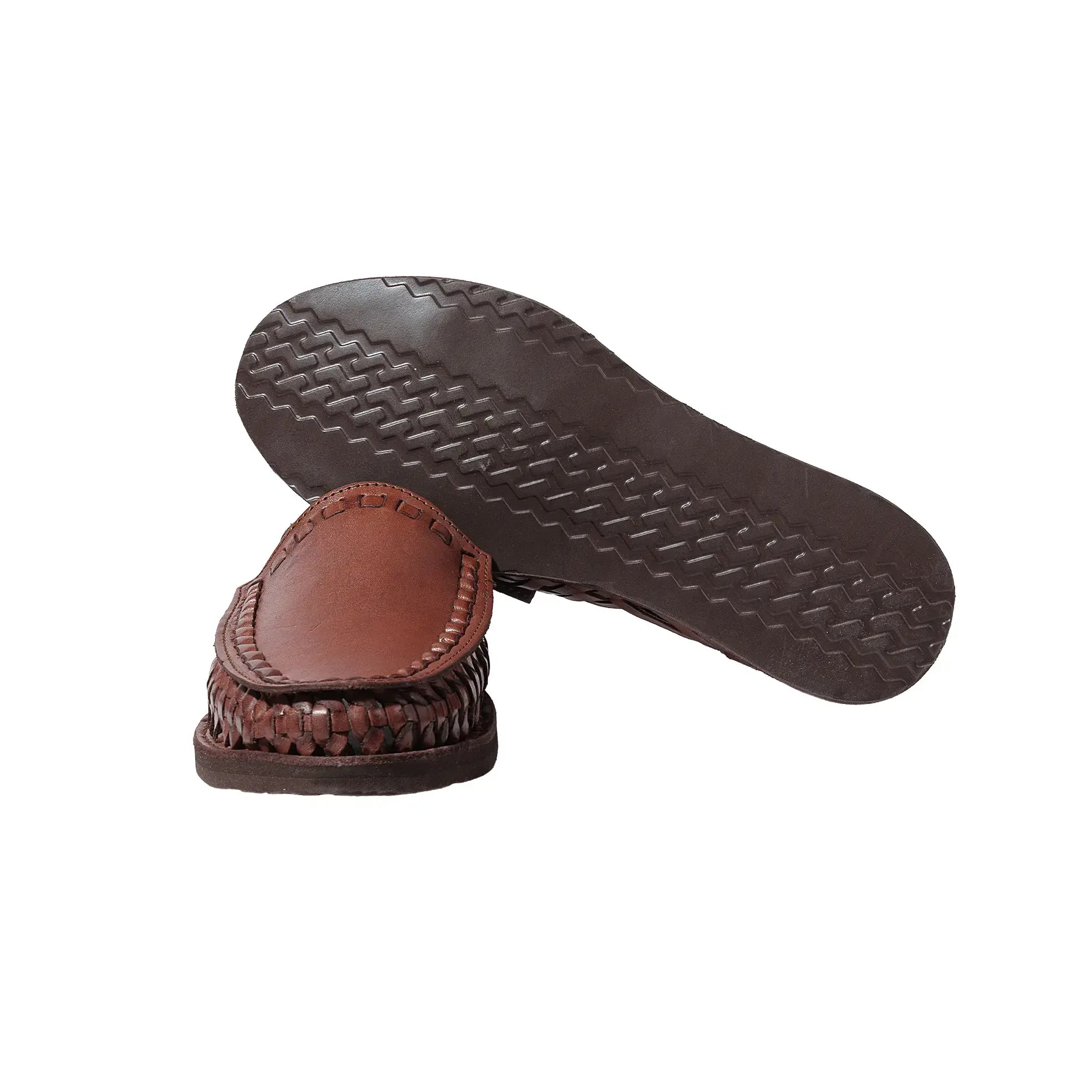 Sole detail of the Chamula Durango Brown showing durable outsole construction and traditional handmade finishing for Clothier & Sons.