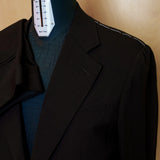 Drop6 Wool Suit Black Lapel Detail