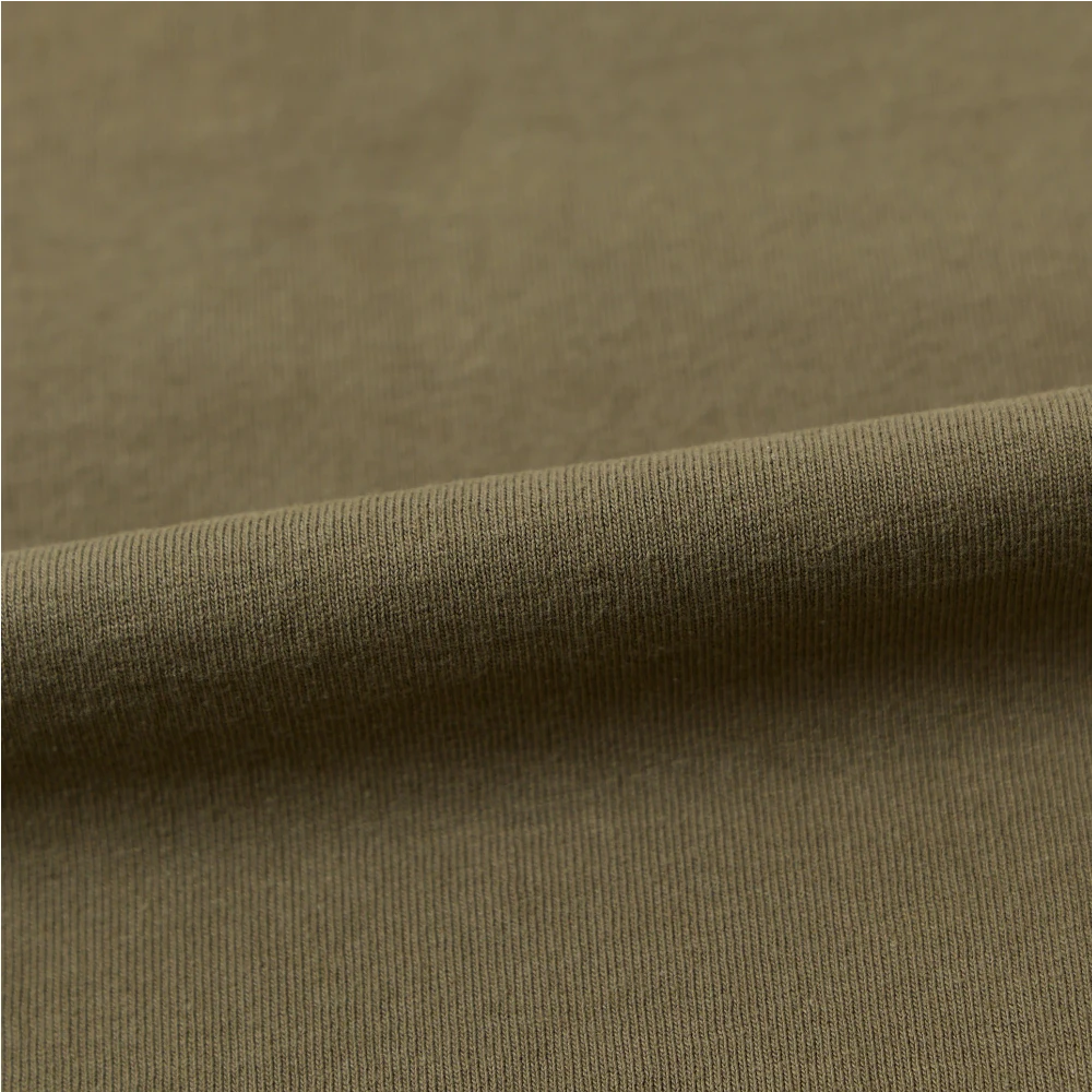Empire & Sons S/S Crew Pocket Tee American Dry Jersey Amy Green Fabric Detail