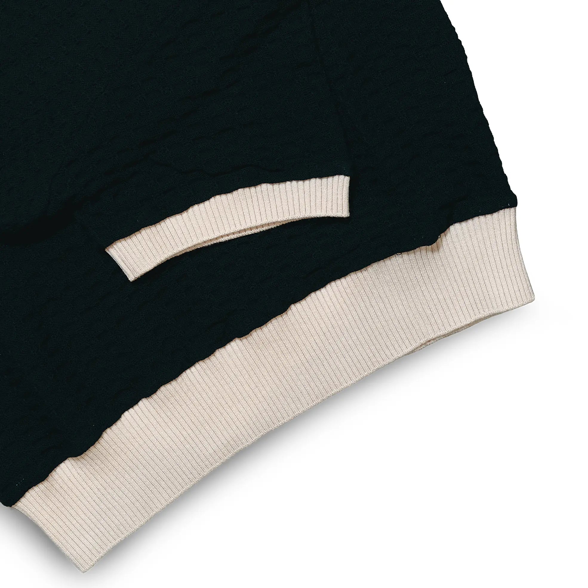 Groovin High #260204 Summer Knit Waffle Black Hem Detail