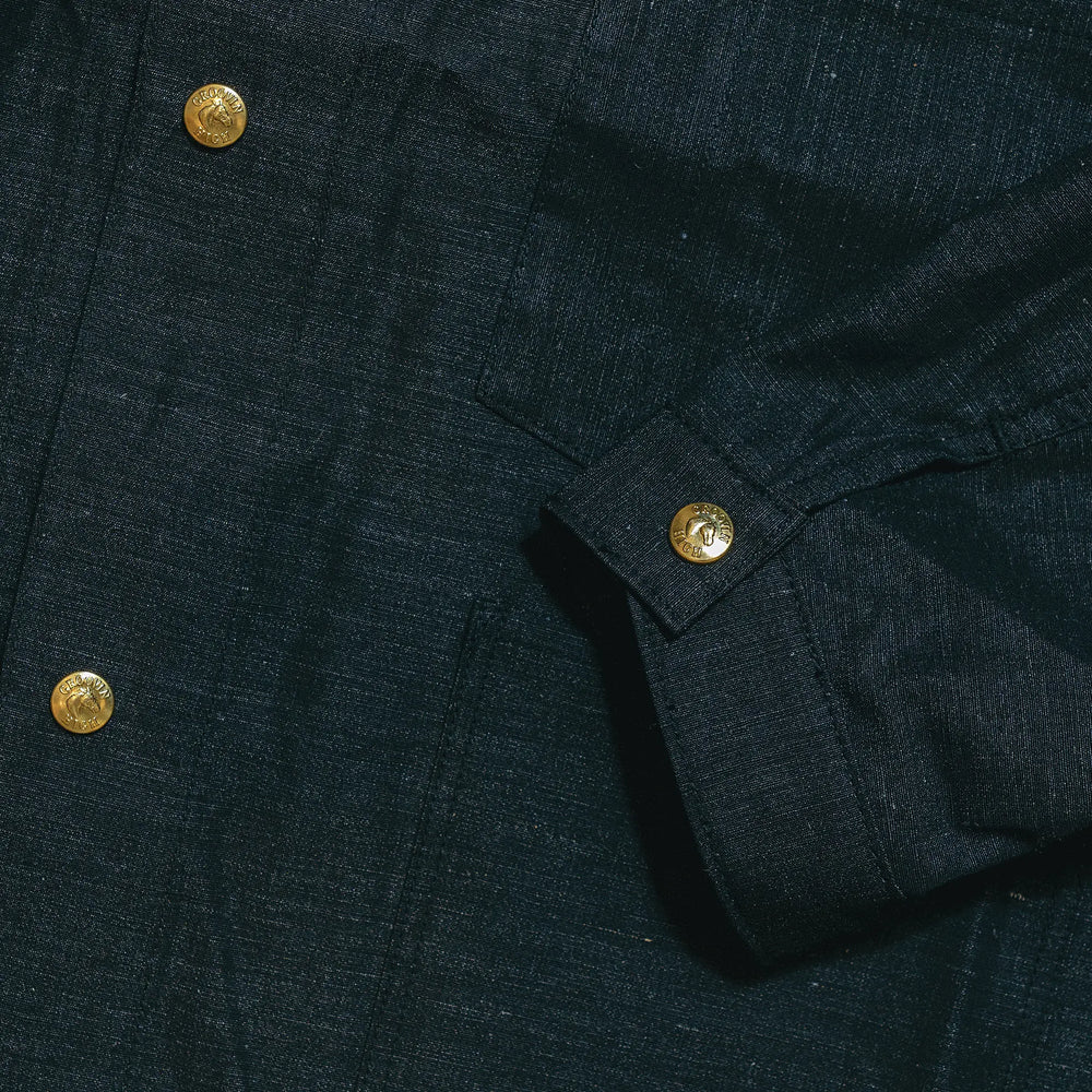 Groovin High #260403 1940s Coverall Jacket Black Button Detail