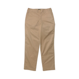 Front view of the Jelado 41 Khaki Lastresort Chino Cloth showing the straight leg silhouette, classic khaki tone, and vintage-inspired chino construction for Clothier & Sons.

