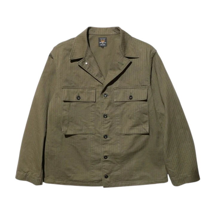 Jelado CM43 HBT Field Jacket Olive Front View
