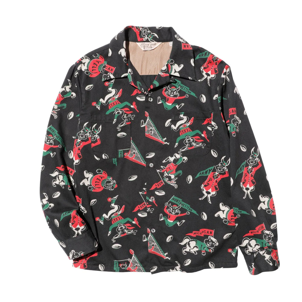 Jelado L/S Westcoast Shirt Black Front View