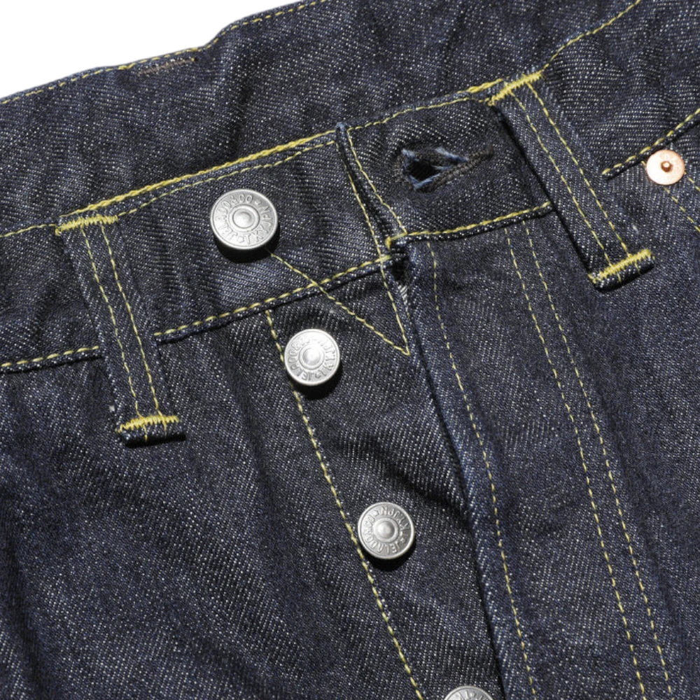 Side profile of the Jelado S301xx 1942wpb L-181 Simplified Model showing leg shape, rise, and balanced vintage proportions for Clothier & Sons.