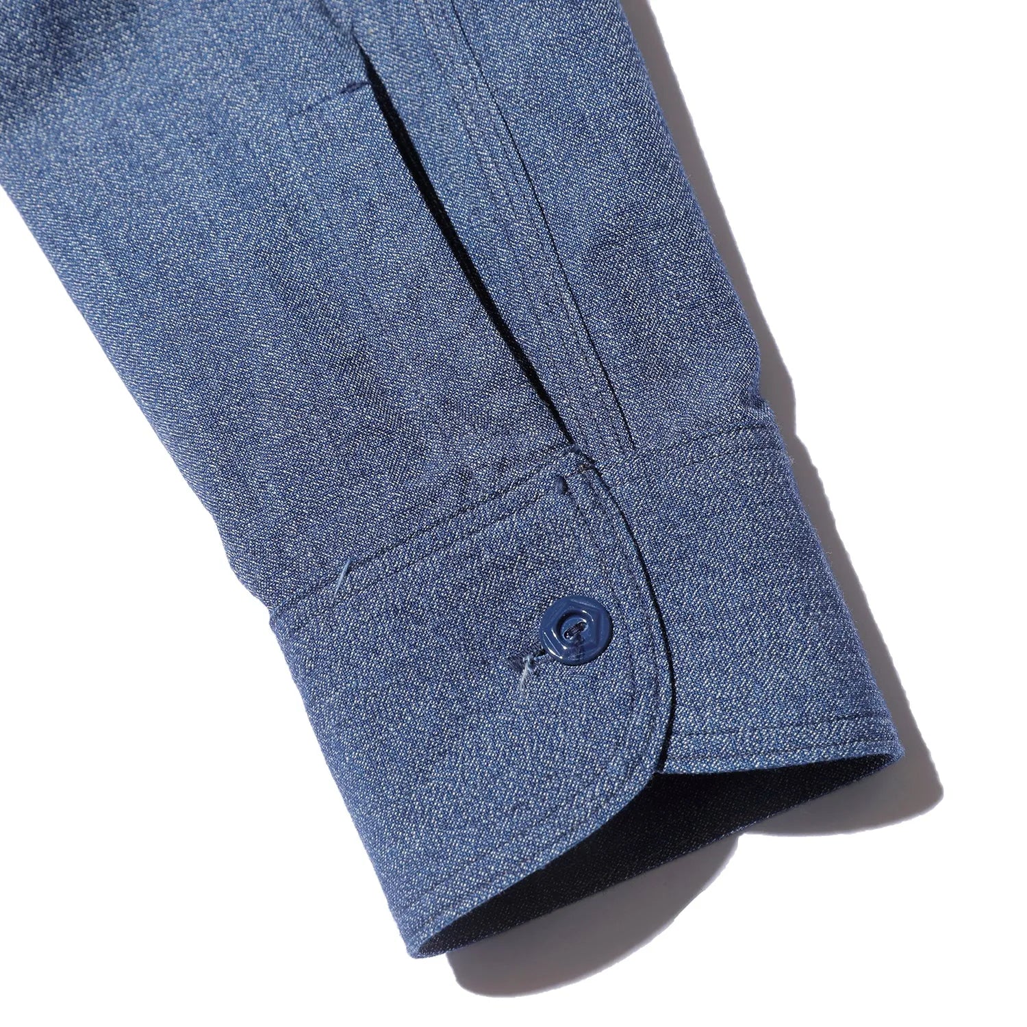 Jelado Smoker Shirt Flake Navy Cuff Detail