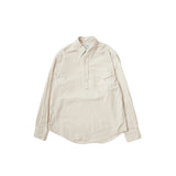 เสื้อเชิ้ตแขนยาว Keaton Chase USA รุ่น Classic Fit Pullover BD Shirt ผ้า Cotton สีเบจ