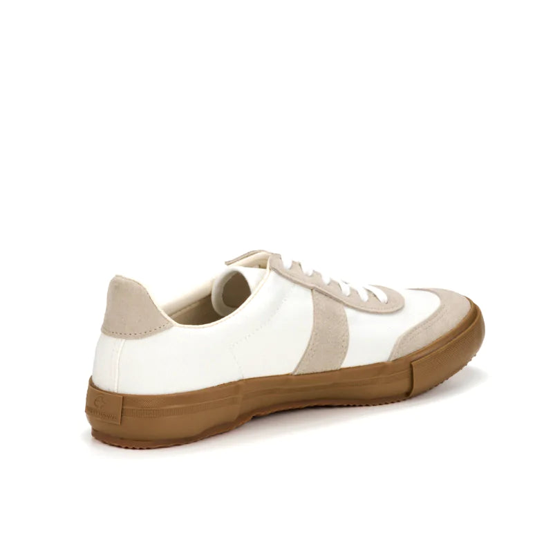 Outsole detail of the Moonstar Fine Vulcanized Athletic Ace White revealing tread pattern and kiln-fired vulcanized sole quality for Clothier & Sons.