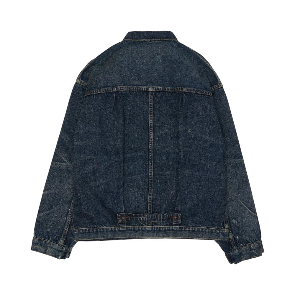 New Manual #001 T-Back Denim Jacket Indigo Back View
