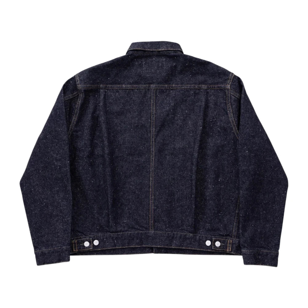 New Manual #006 LV 2nd T-Back Jacket One Washed Indigo Back View