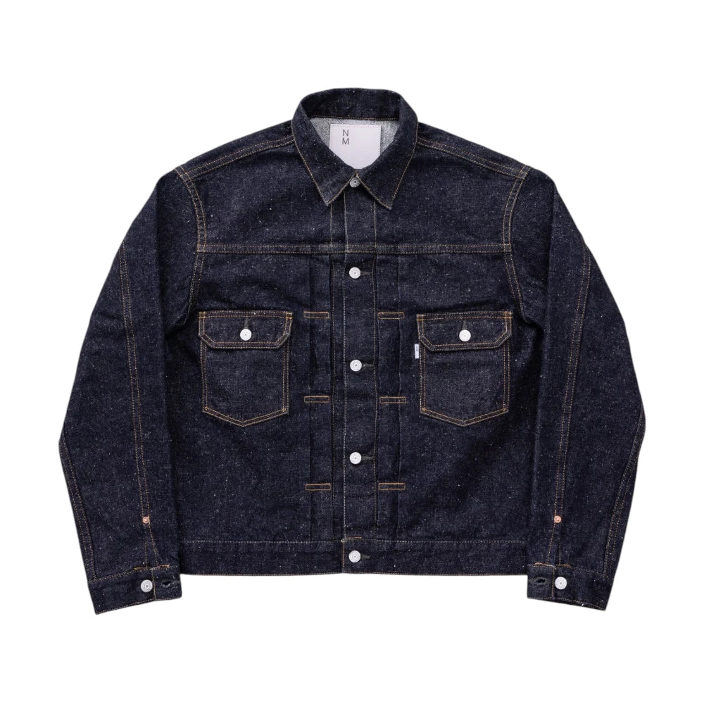 New Manual #006 LV 2nd T-Back Jacket One Washed Indigo Front View