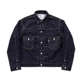 New Manual #006 LV 2nd T-Back Jacket One Washed Indigo Front View