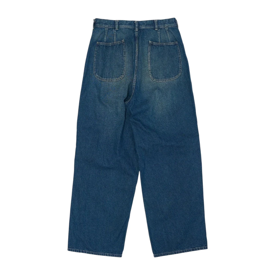 パンツ New Manual USN DENIM TROUSERS New Manual USN Denim Trousers Indigo Japanese Denim | Clothier and