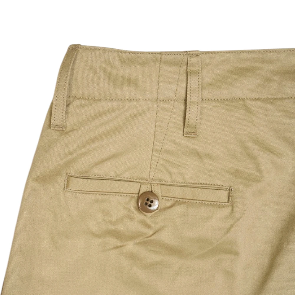 Nigel Cabourn Basic Chino Pant Light Beige Back View