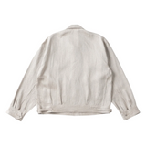 old joe arthur jacket oatmeal fly front detail