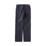 Back view of the Old Joe Saddle Straight Jean Trouser 945 Indigo highlighting saddle-style back construction, pocket placement, and structured denim design for Clothier & Sons.