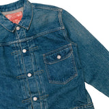orslow type 1 denim jacket 2 year wash single pocket detail